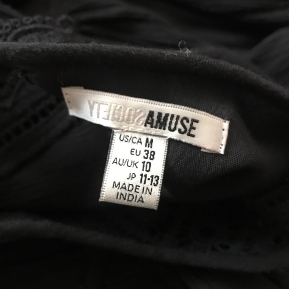 Amuse Society Black Mini Dress - Picture 3 of 3